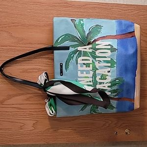 Kate Spade 2pc. totebag & silk square scarf I need a vacation